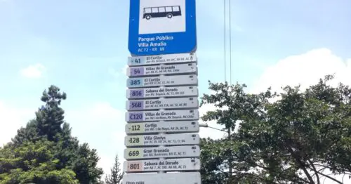 PARADERO SITP PARQUE PUBLICO VILLA AMALIA  063A04